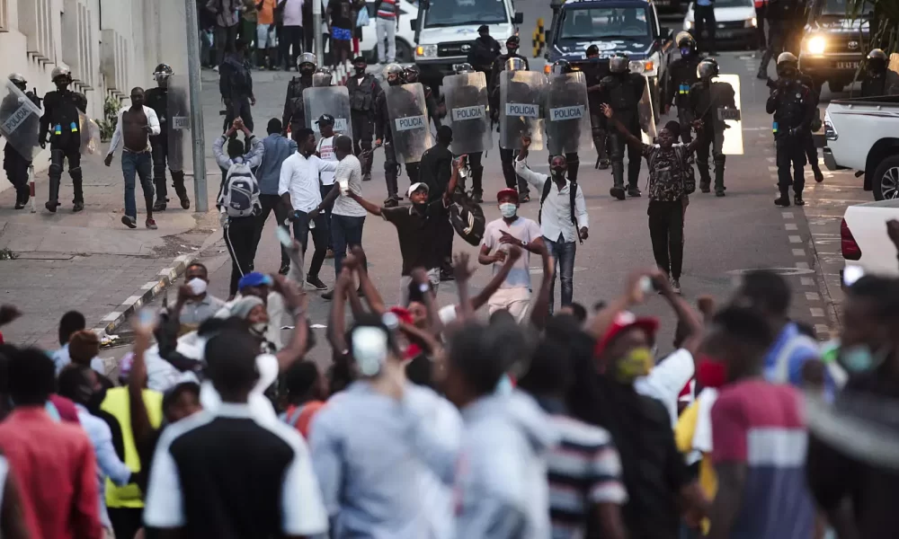 Manifestacão em Luanda